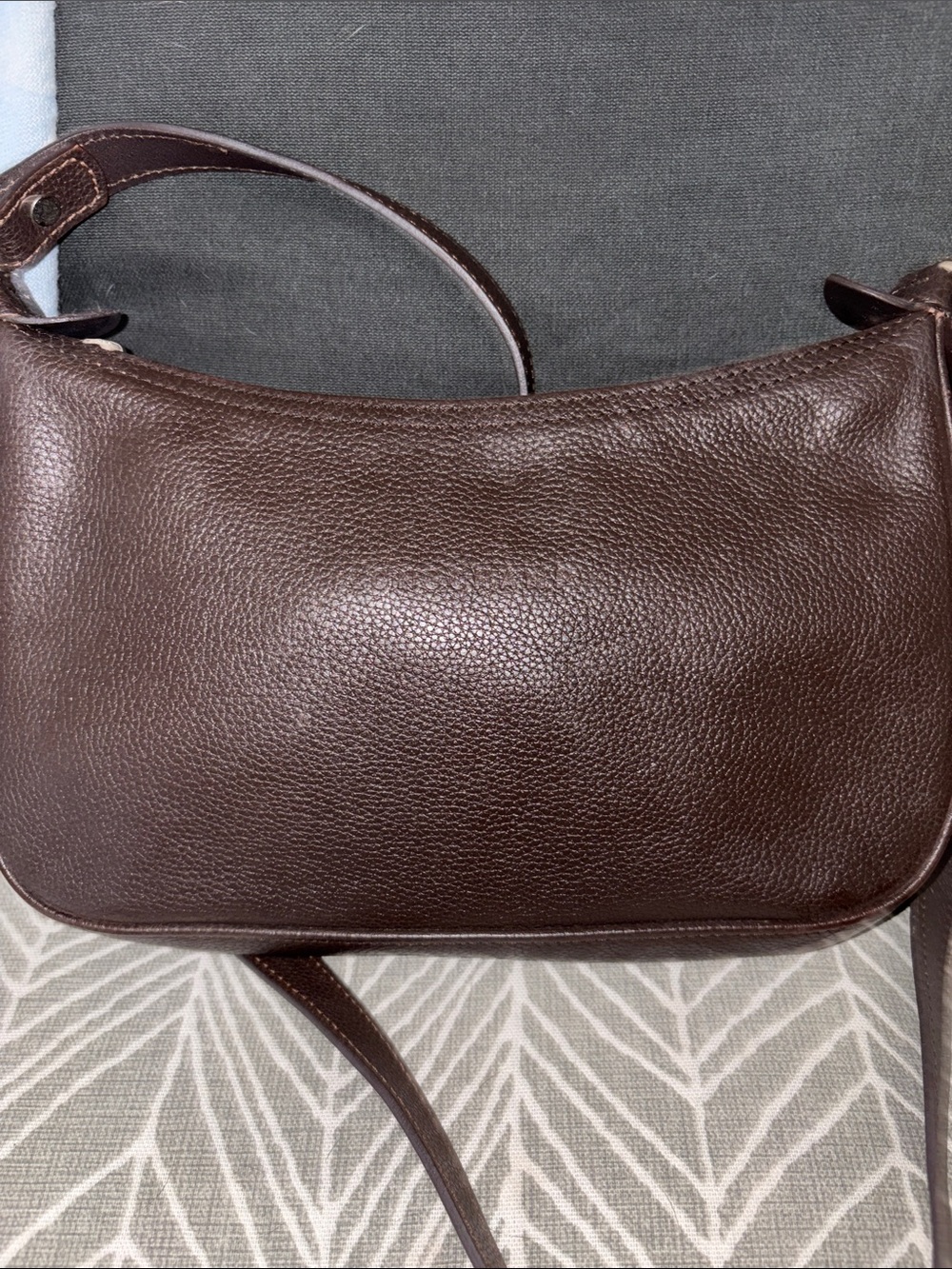 Longchamp Brown Leather Crossbody